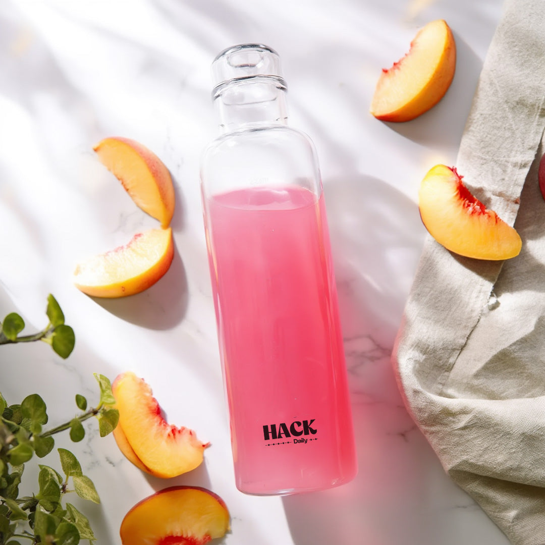 Hack Glass Borosilicate Water Bottle (500ML)